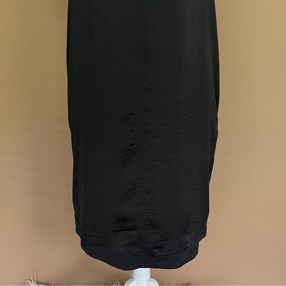 {Chico's} Tara Tee Dress Short Sleeve in Black - Size Chico's 0 (Small) - Picture 4 of 12